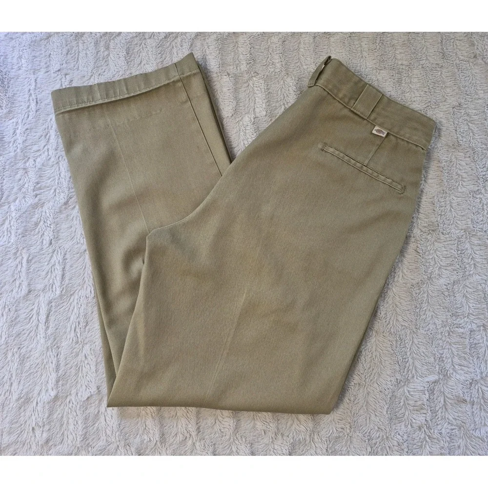 Vintage Dickies Pants 90s Tab Men's 36x30 Work 874 Original Fit Khaki Chinos